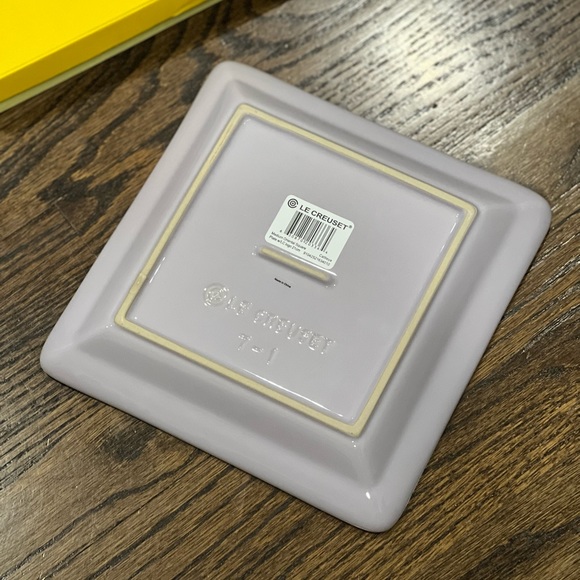 New Le Creuset Cattleya Medium Oriental Square Plate - Picture 3 of 5